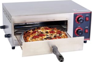 Winco EPO-1 Stainless Steel Electric Countertop Pizza Oven