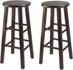 Winsome Pacey Antique Wooden Stool, Set Of 2