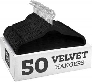 Zober Swivel Hook Velvet Non-Slip Hangers