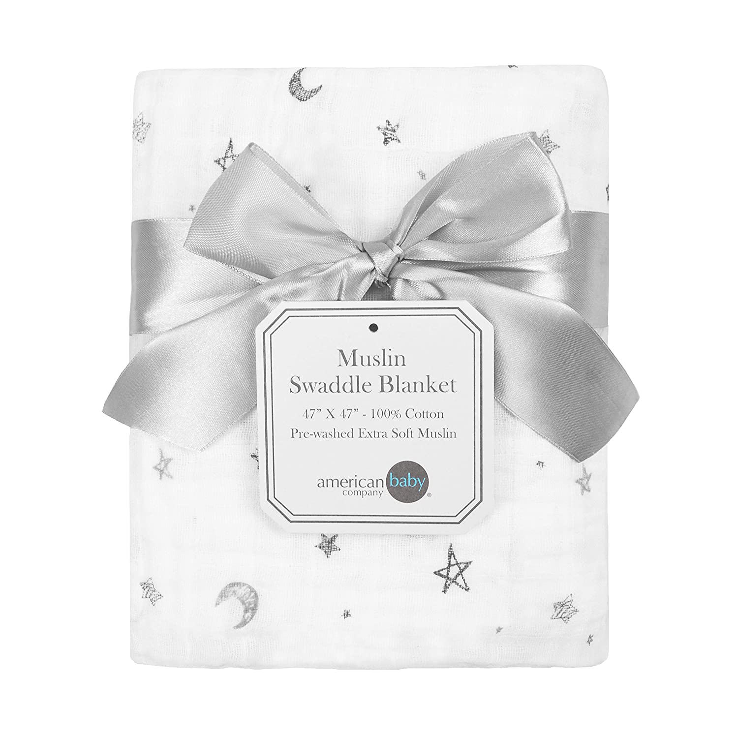American Baby Company Pre-Washed Muslin Swaddle Blanket