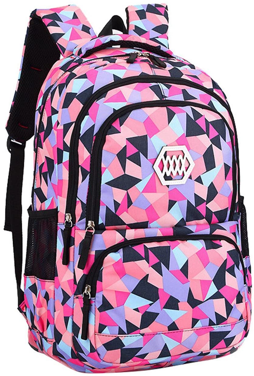 Bansusu Geometric Print Backpack For Girls