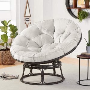 Better Homes & Gardens Swivel Fabric Cushion Papasan Chair