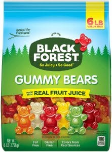 Black Forest Organic Gummy Bears Bulk Candy, 6-Pound