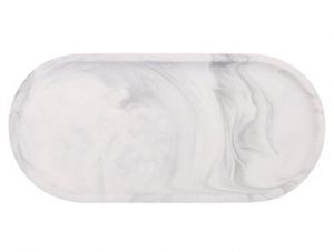 CHOOLD Multipurpose Ceramic Marble Kitchen Soap Tray