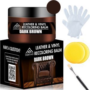 FORTIVO Brown Vinyl & Leather Couch Repair Balm