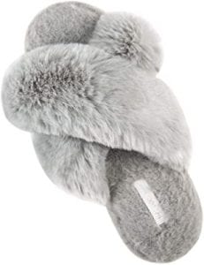 HALLUCI Cozy Open-Toe Fluffy Slippers