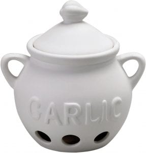 HIC Harold Import Co. Vented Ceramic Garlic Keeper