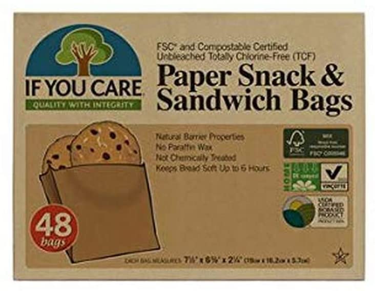 If You Care Paper Sandwich Bags, 48-Count
