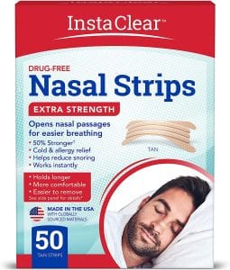 Instaclear Snore Reduction Nasal Strip, 50-Count