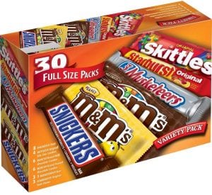 Mars Classic Chocolate Bar Bulk Candy, 30-Count