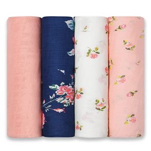 Momcozy Multi-Use Muslin Swaddle Blankets, 4-Pack
