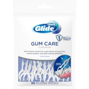 Oral-B Unflavored Glide Tooth Floss Picks, 180-Count