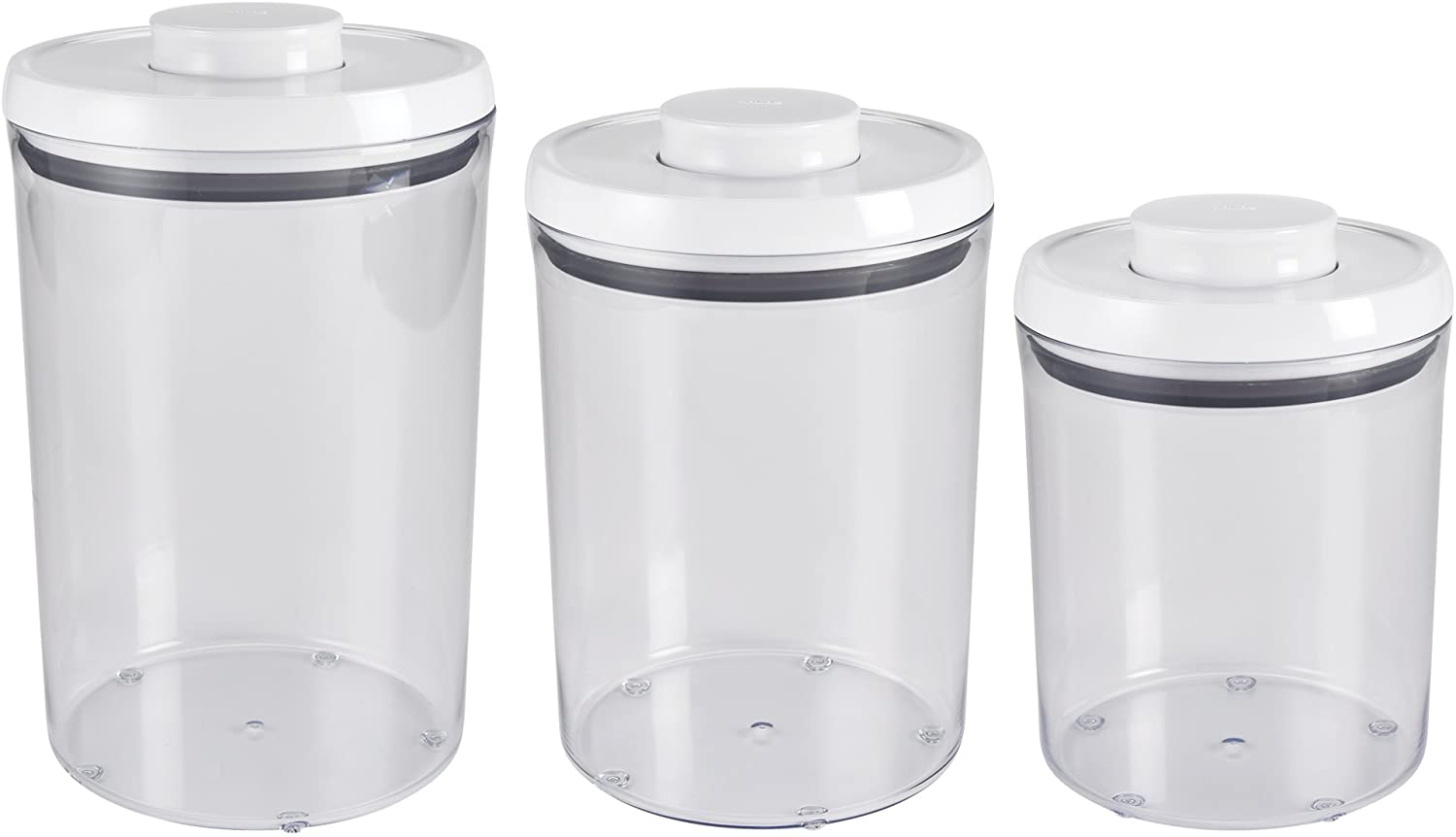 OXO Good Grips Round Flour & Sugar Canisters, 3-Piece