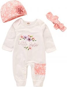RCPATERN Sibling Newborn Baby Outfit, 3-Piece
