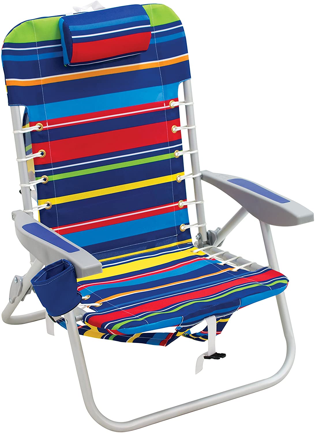 RIO Beach 4-Position Lace-Up Foldable Beach Chair