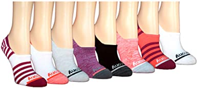 Saucony Cushioned Invisible Liner No Show Socks, 8-Pair