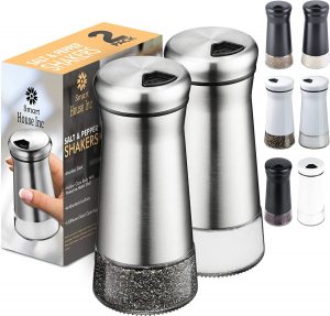 Smart House Inc Antibacterial 3-Size Salt And Pepper Shakers