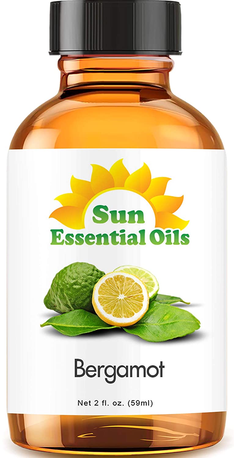 Sun Essential Oils Aromatherapy Bergamot Essential Oil, 2-Ounces