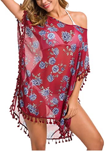 Tandisk Breathable Fringe Beach Cover Up