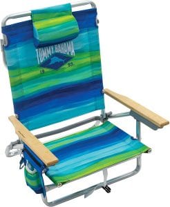 Tommy Bahama Arm Rest 5-Position Foldable Beach Chair
