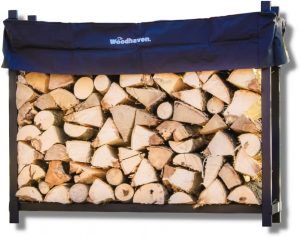 Woodhaven Long-Lasting Metal Firewood Rack & Cover, 5-Foot