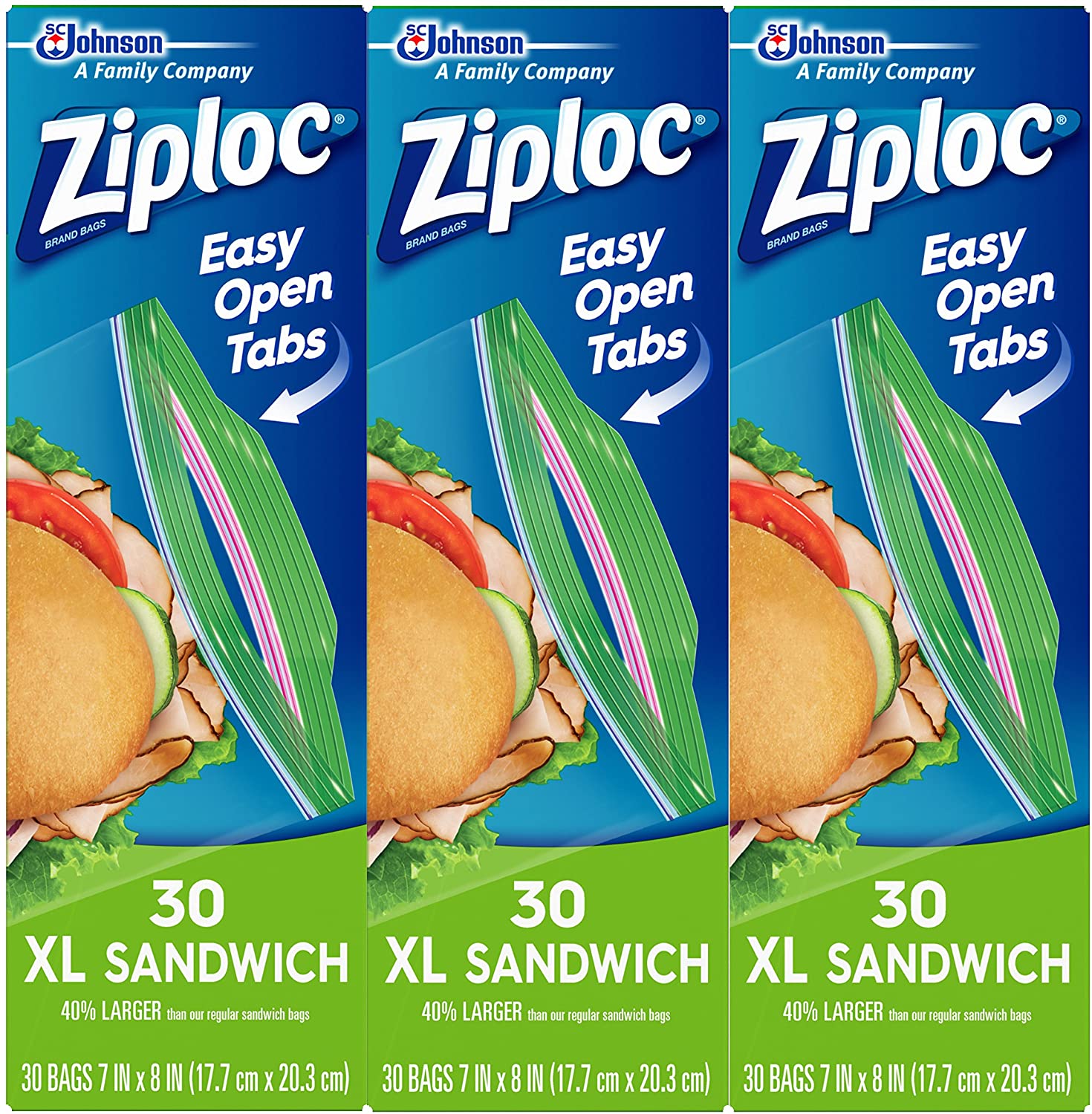 Ziploc Grip ‘n Seal Technology Sandwich Bags, 90-Count