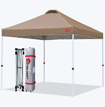 MASTERCANOPY UV Coated Canopy Pop-Up Tent, 10×10-Feet