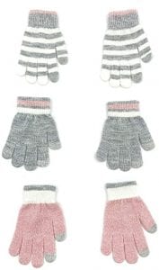 accsa Machine Washable Touchscreen Gloves For Kids