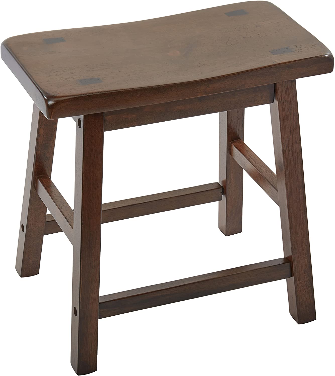 Acme Furniture Wooden Gaucho Stool, 18-Inch, 2-Pack