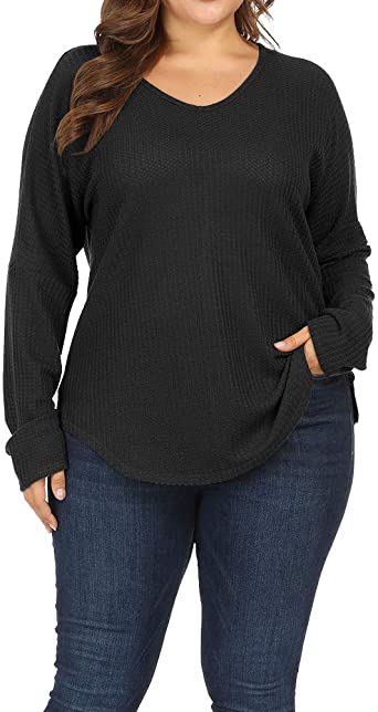 Allegrace V-Neck Ultra Soft Women’s Plus Size Sweater