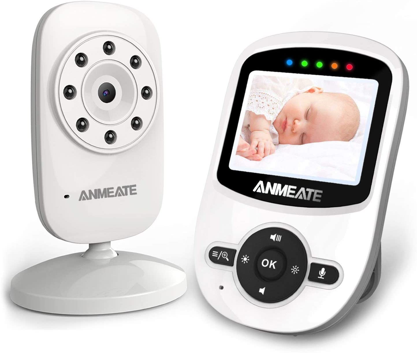 Kamera monitor bayi definisi tinggi yang dapat diisi ulang