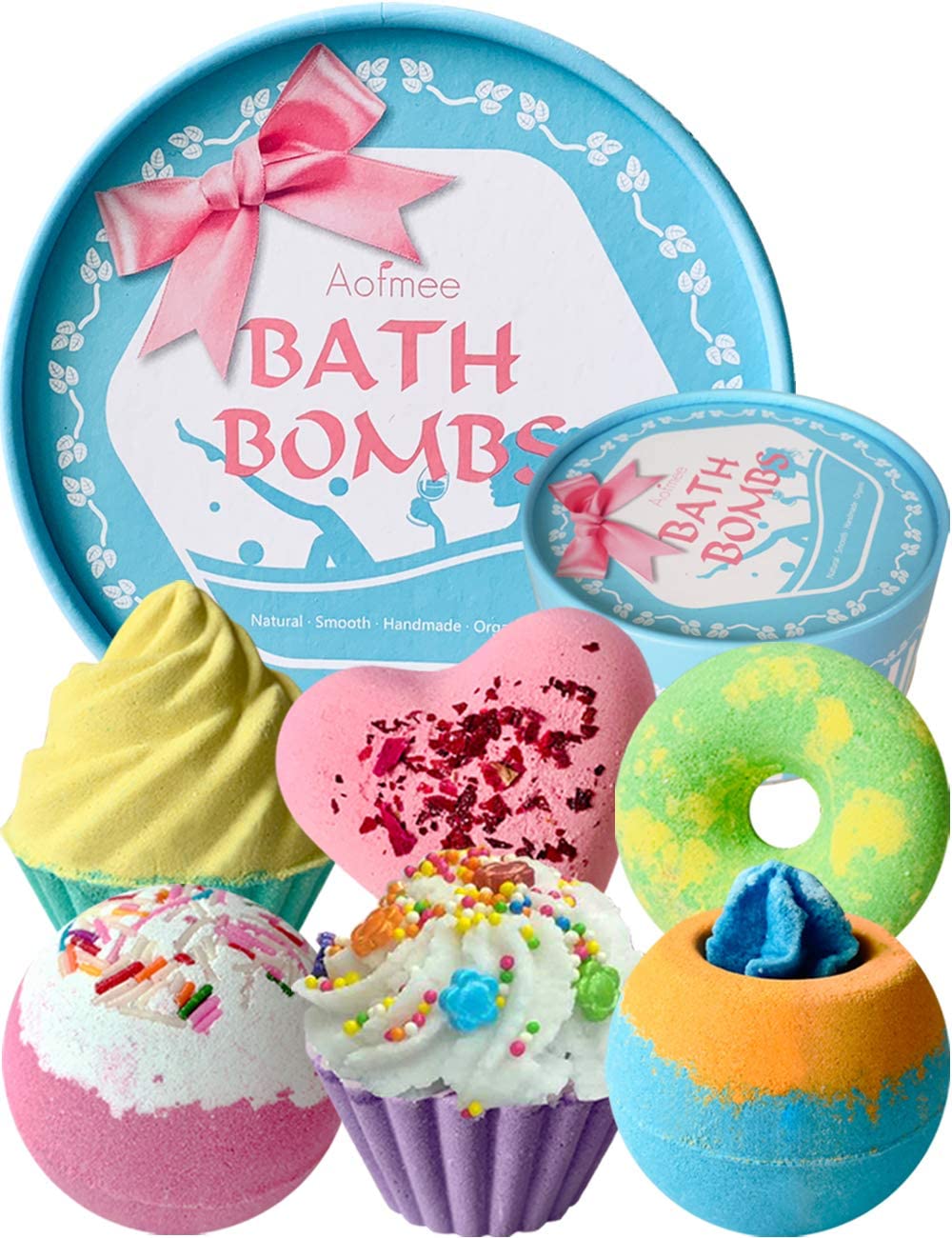 Aofmee Cruelty-Free Vegan Bath Bombs For Girls