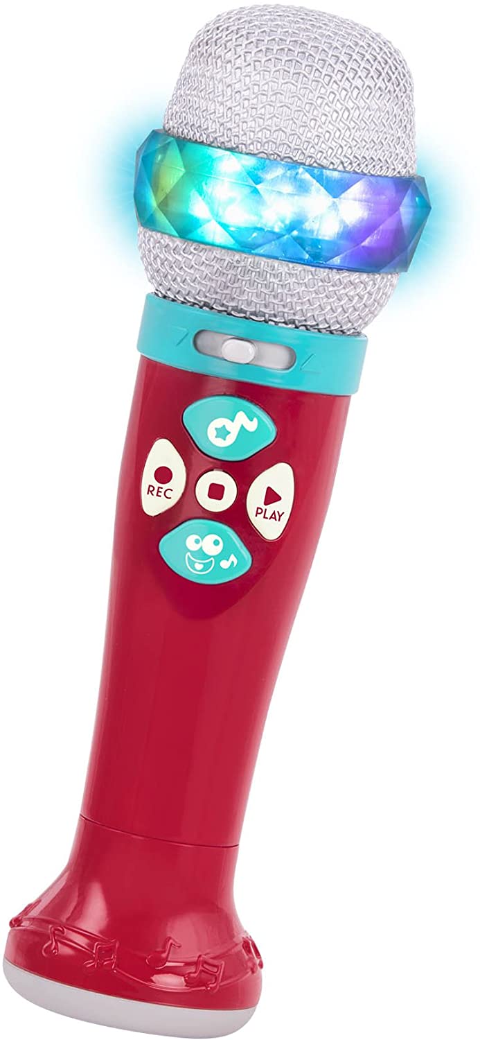 Battat Play-Back Flashing Lights Kids’ Microphone