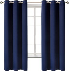 BGment Grommet Room Temperature Balancing Thermal Blackout Curtains