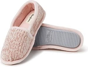 Dearfoams Chenille Cushioned Insole House Slippers For Women