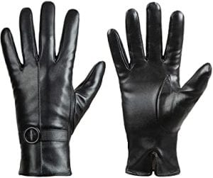 Dsane Touchscreen Lambskin Womens’ Leather Gloves