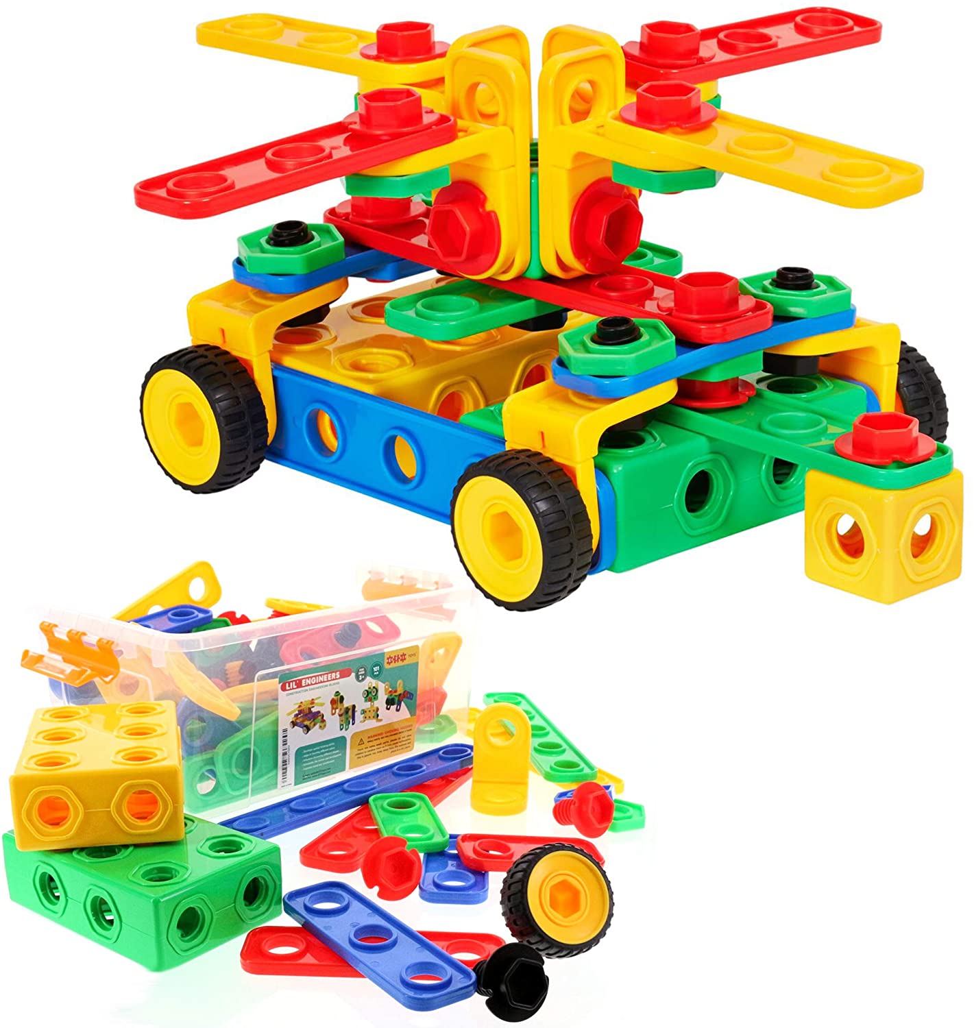 ETI Toys STEM Fine Motor Skills Building Gift For 3-Year-Old Boys
