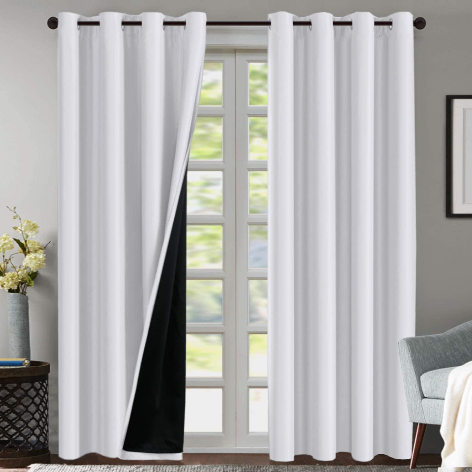 Flamingo P Machine Washable Double Layer Thermal Curtains