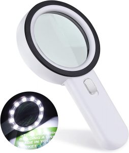 GEMWON Distortion-Free LED Magnifying Glass With Light