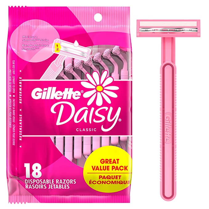 Gillette Daisy Fixed Head Women’s Razor, 2-Blade