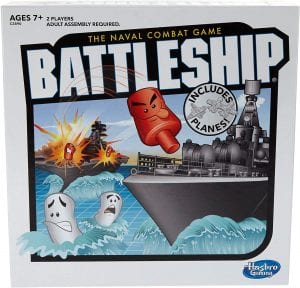 Hasbro Battleship Portable Board Game For Kids 7 & Up