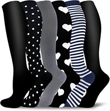 Hi Clasmix Graduated Medical Compression Long Socks For Women