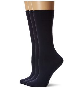 HUE Nylon Knee High Socks For Women, 3-Pack