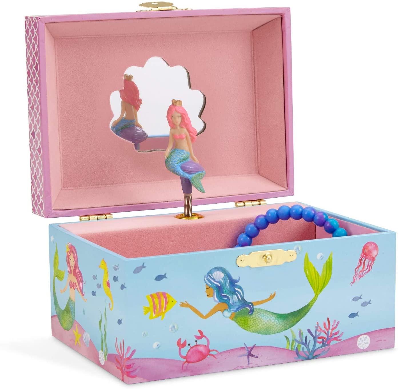 Jewelkeeper Ocean Mermaid Jewelry Box For Girls
