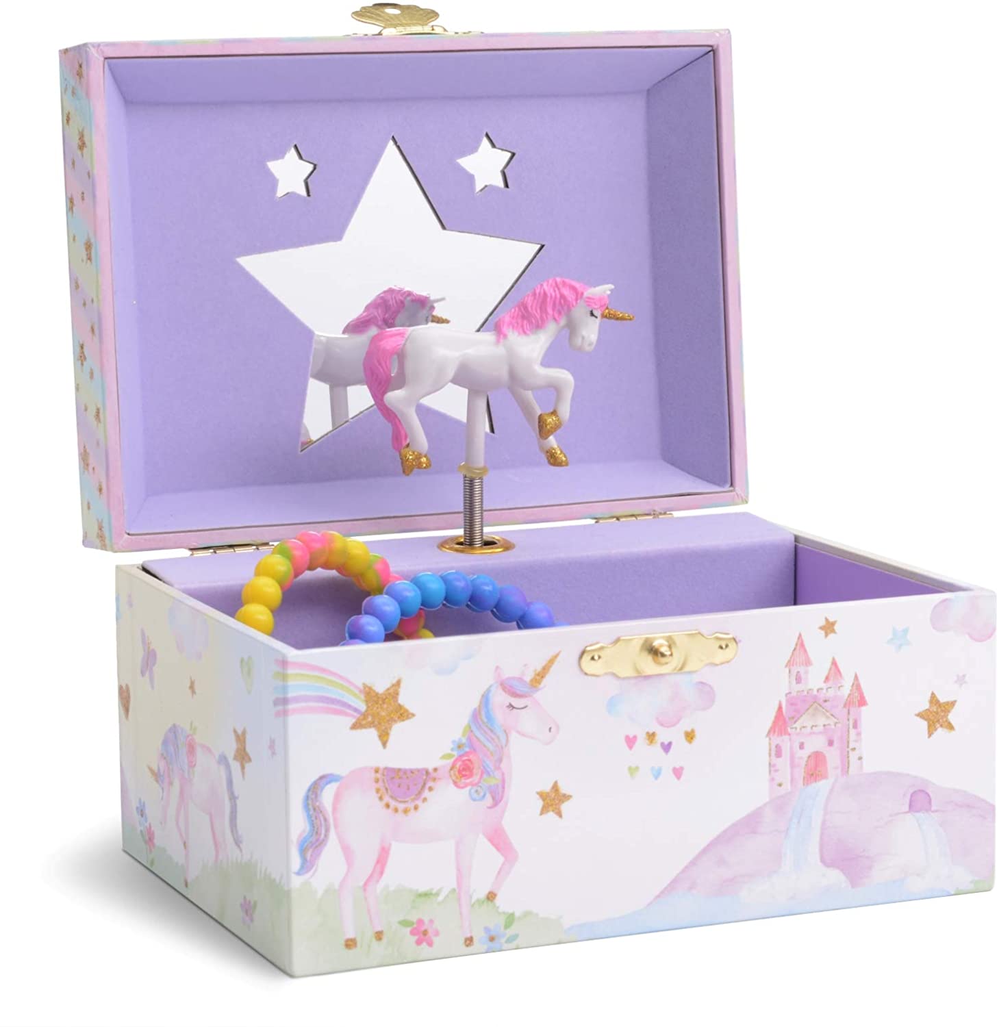 Jewelkeeper Magical Castle Jewelry Box For Girls