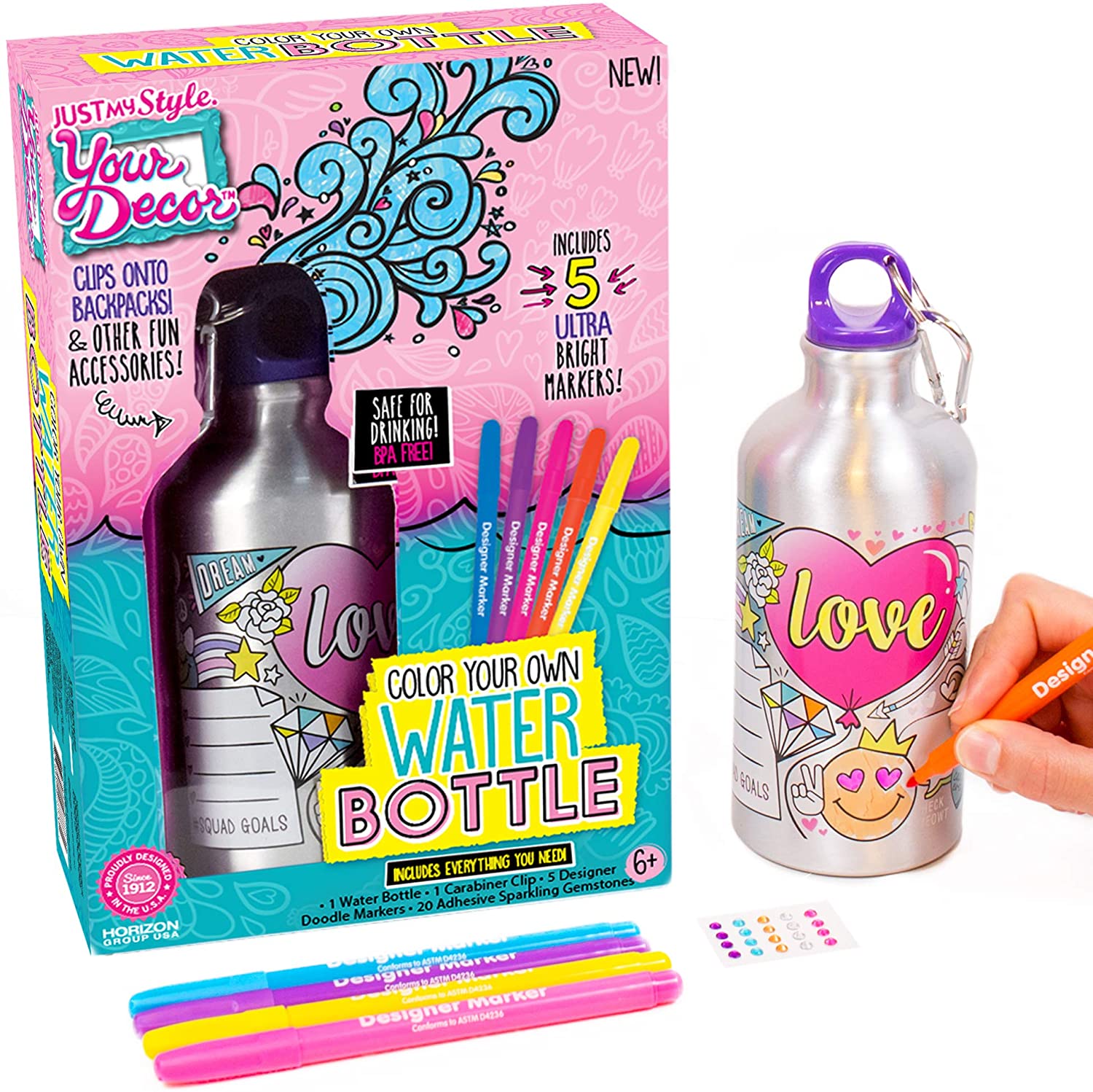 Just My Style Customizable Water Bottle Girls’ Toy
