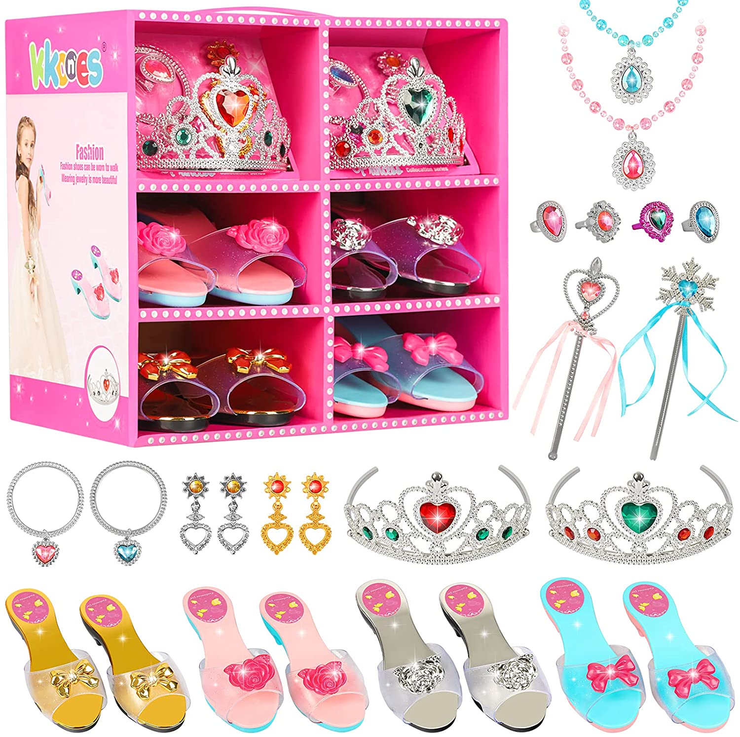 KKONES Princess Role Play Gift For 4-Year-Old Girls