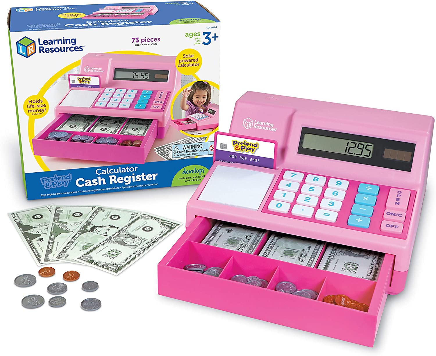 Learning Resources Money Skills Cash Register Girls’ Toy