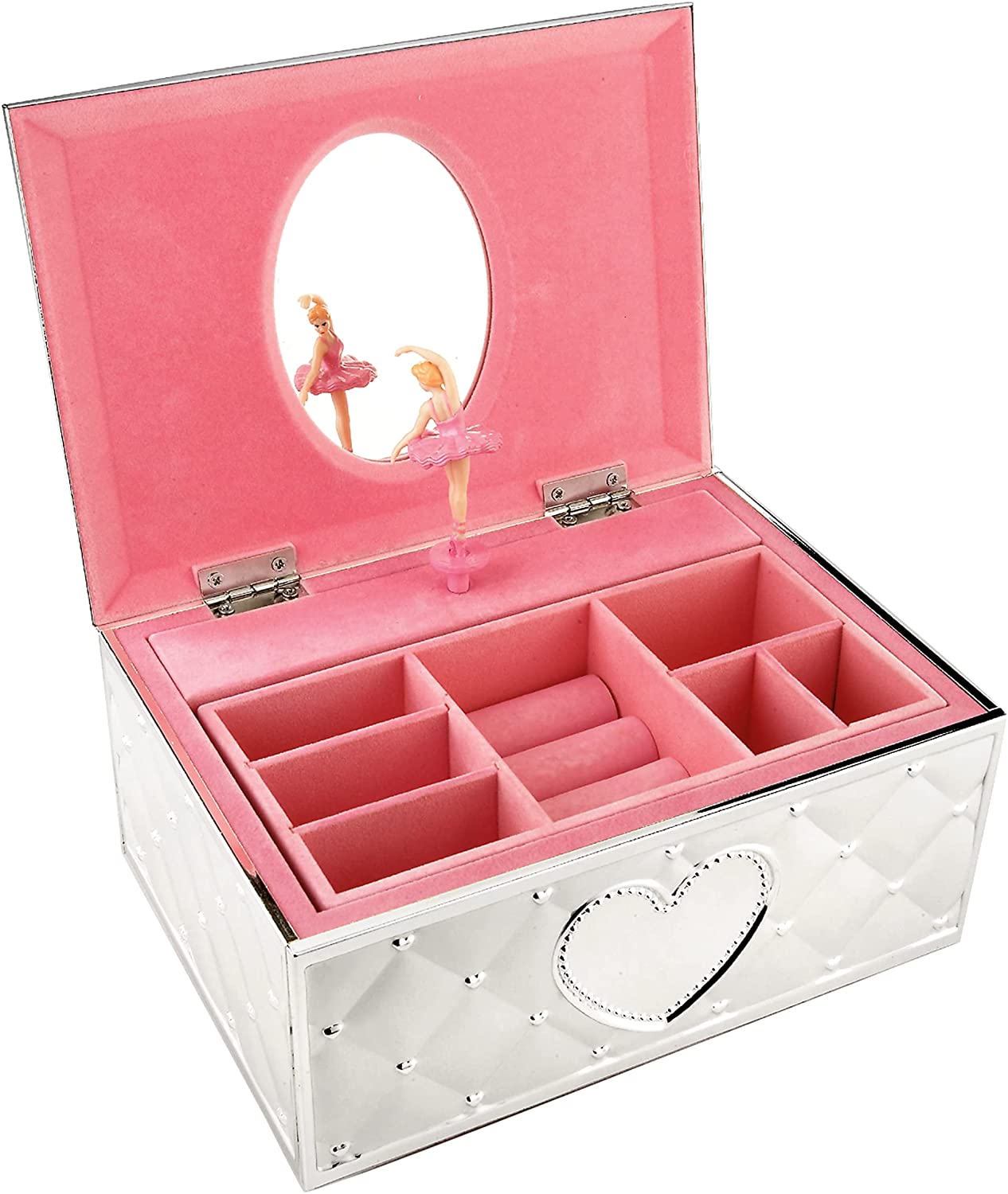 Lenox Silver-Plated Ballerina Jewelry Box For Girls