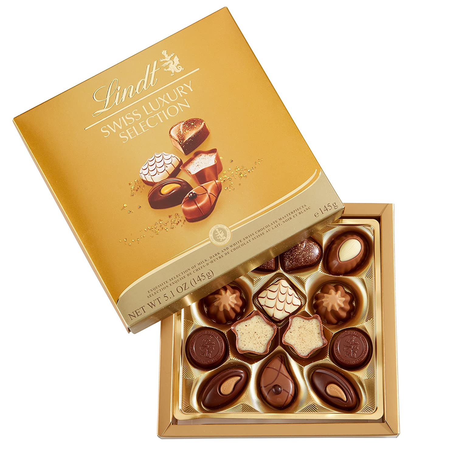 Lindt Swiss Luxury Selection Romantic Chocolate Box, 4.9-Ounce